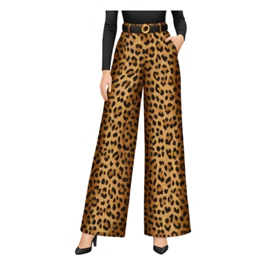 leopard print trouser sticker