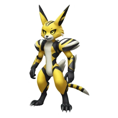 Metabee Renamon Zeraora full body sticker