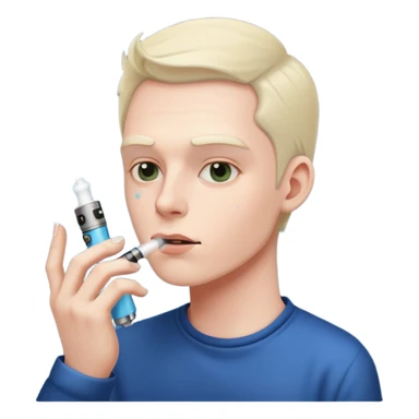 dull person vaping sticker