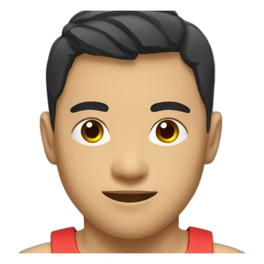 Asian CrossFit athlete sticker