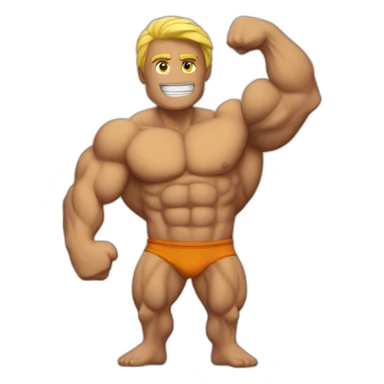 super-muscle sticker