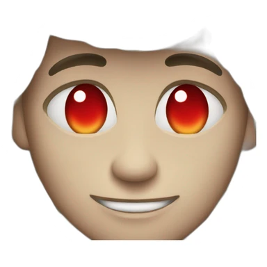 Lucifer with red eyes sticker