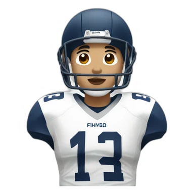 korean american football player sticker