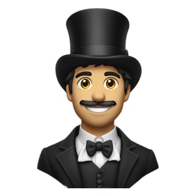 Lucas Paqueta with a top hat on sticker