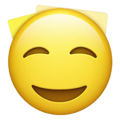 smiley showing yellow card sticker