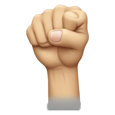 Fist holding up the pointer finger knuckle sticker