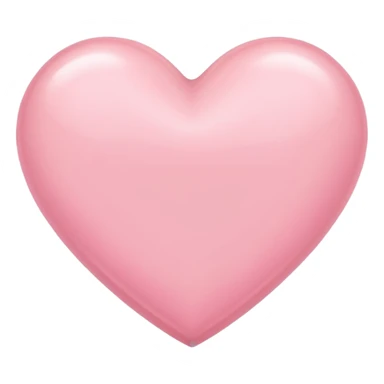 A light pink heart  sticker