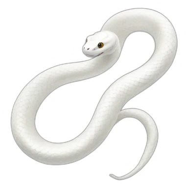 white snake sticker