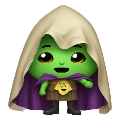 Booger with a cape sticker