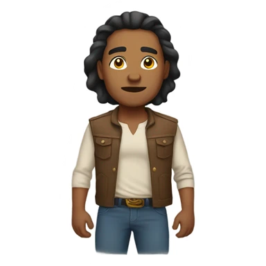 native man strong sticker