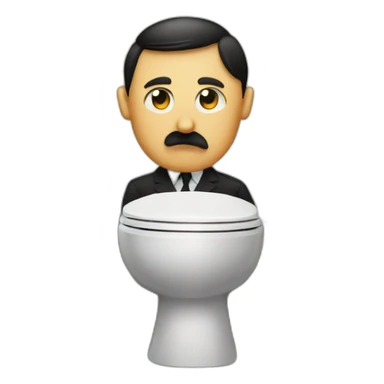 Hitler au toilettes sticker