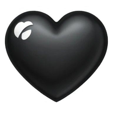 A black heart with the letter "J" in the middle sticker