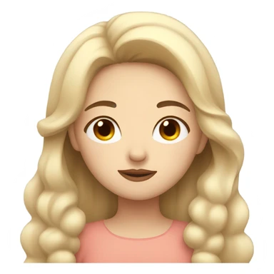 White Brown hair girl sleeping  sticker