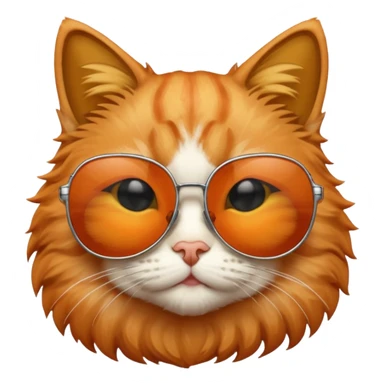 Cat with sunglasses sticker