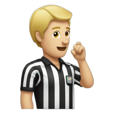 referee calls penalty sticker
