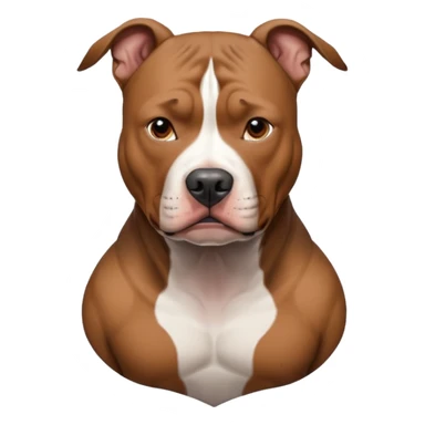 pitbull with tattoo sticker