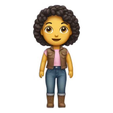 muñeca de tela sticker