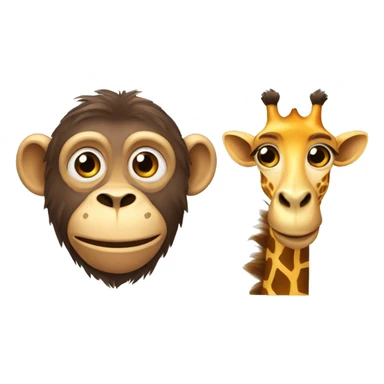morph a monkey and a giraffe sticker