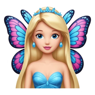lav en barbie mariposa fe sticker