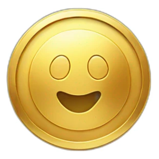 golden leukocyte coin no face sticker