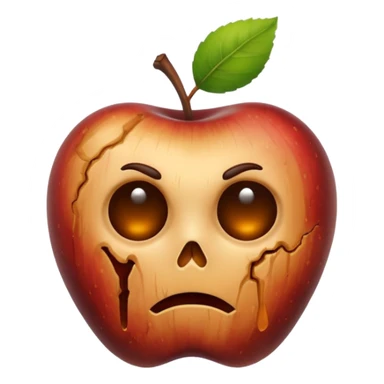a dead apple sticker