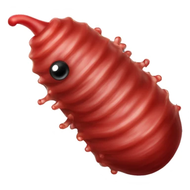 red slug larva  sticker
