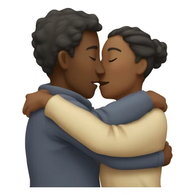 A Couple does kissing sticker