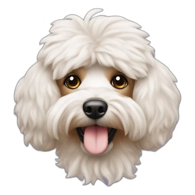 Tête de caniche abricot sticker