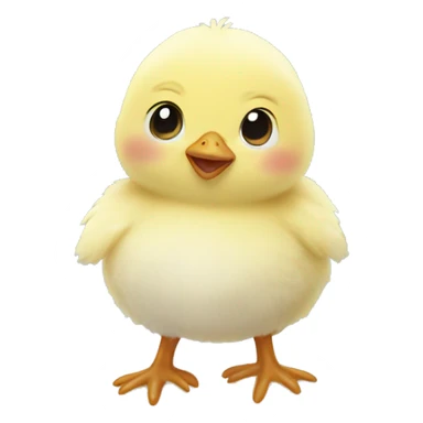 Baby chick in the snow sticker