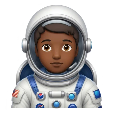 Finn wearing a space suit sticker