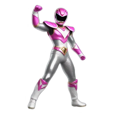 glitter power ranger full body sticker