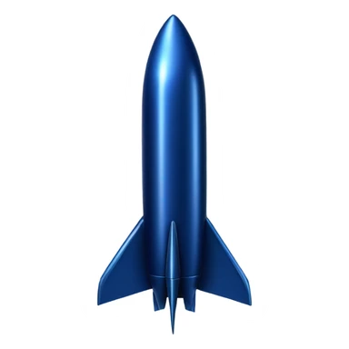 dark blue 
rocket sticker