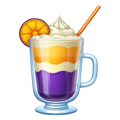 halo halo in a glass cup sticker
