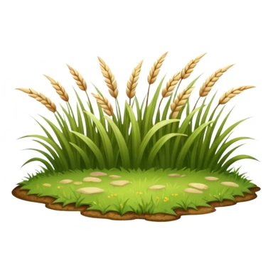 a beige patch of grass sticker