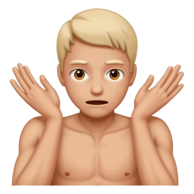 Someone pretending to strangle themselves sticker