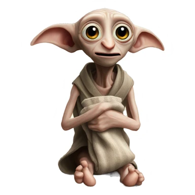 Dobby holds a sock in his hands sticker