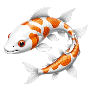 Creo dos pezes koi, como el Jim y el jam uno blaco y otro negro. sticker