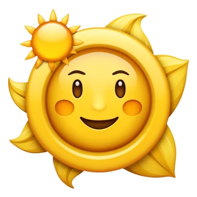 Sol con cara rasgos incaicos  sticker