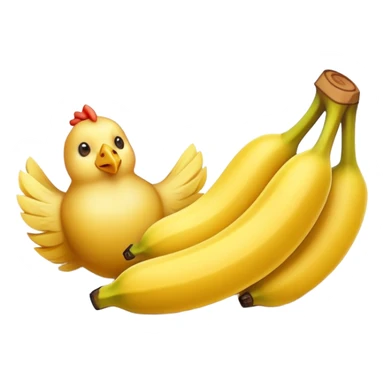 Chicken banana sticker