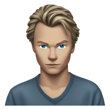 river phoenix with blue eyes sticker