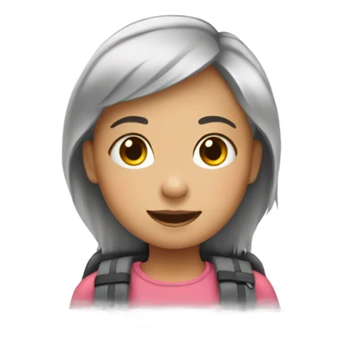 Little girl in a wheelchair sticker