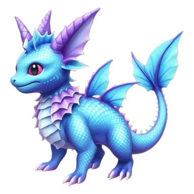  exotic tropical cyber-Noibat-Vaporeon-Trico-Fakémon-Pokémon-Vernid-creature sticker