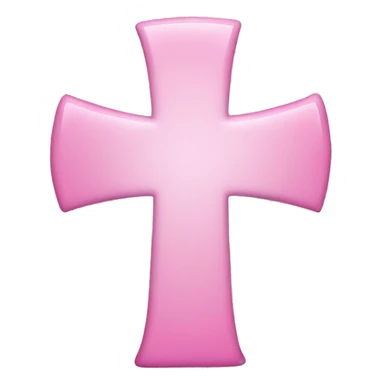 Pink medical cross symbol sticker