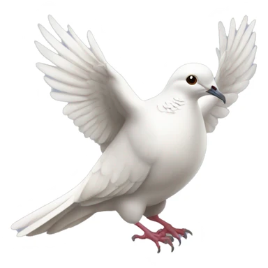 White winged dove sticker