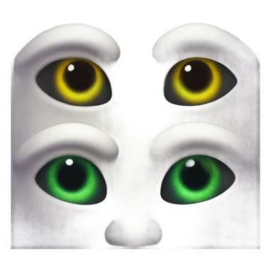 Envious alien eyes sticker