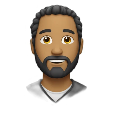 Persona con barba sticker