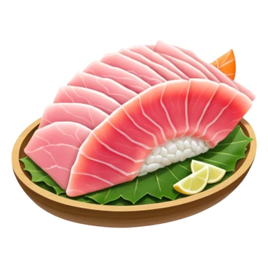 light pink sashimi 1 bite   sticker