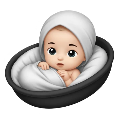 Newborn B&W Photoshoot sticker