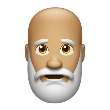 Bearded guy amazed  sticker