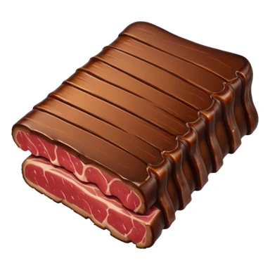 a single smoked beef rib smaller sticker